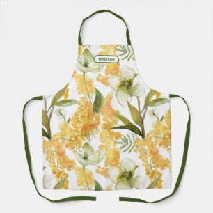 Tablier Cadeau de cuisine personnalisé avec nom botanique