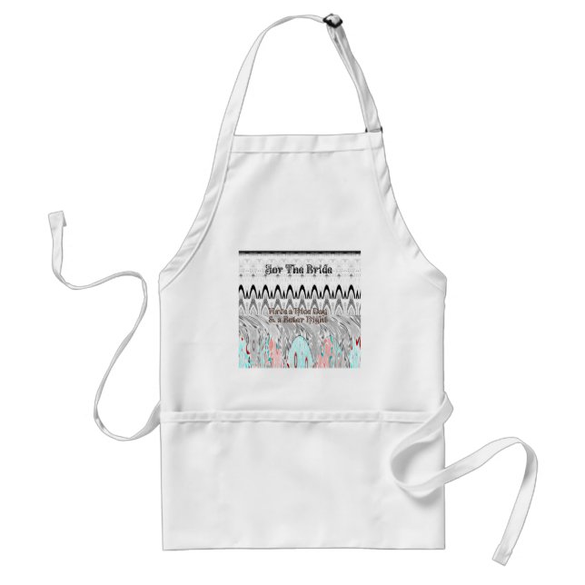 Tablier Cadeau de Fête de Fiançailles Imprimé Artistiqueme (Devant)