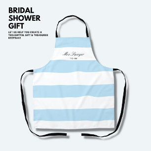 Tablier Cadeau de Fête des mariées moderne Bride Bleue Ble