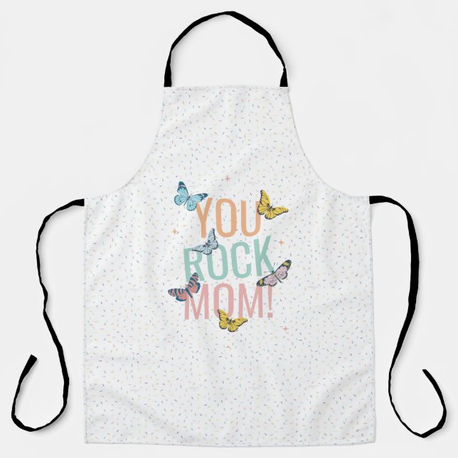 Tablier Cadeau de fête des mères, Cadeau d'anniversaire po (Recto)