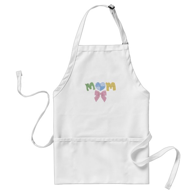 Tablier Cadeau de Fête des Mères Patchwork Maman (Devant)