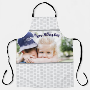 Tablier Cadeau de la Fête des Pères pour Papa Photo pers