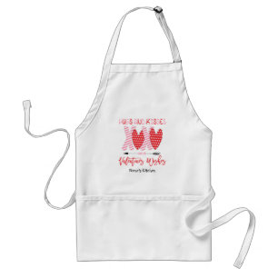 Tablier Cadeau de la Saint Valentin   Hugs et baisers XOXO