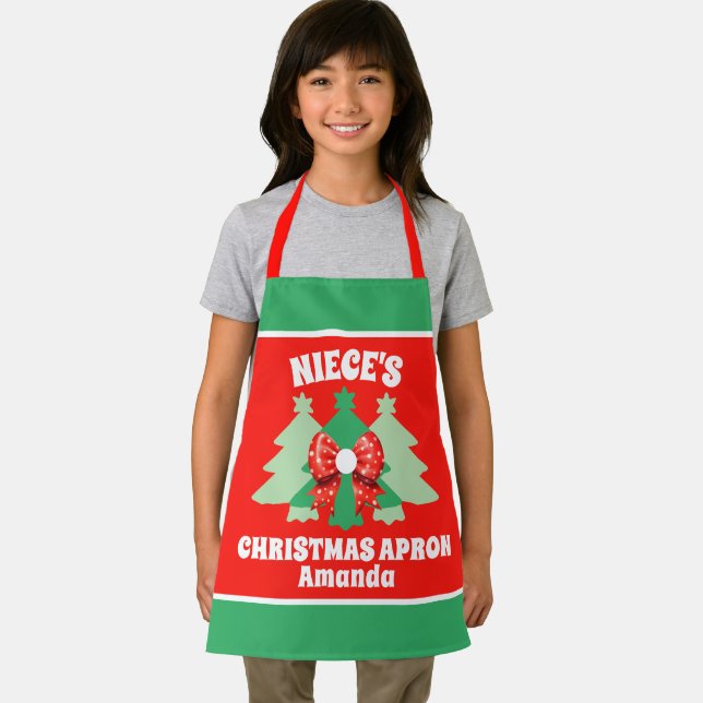 Tablier Cadeau de Noël de la nièce sur mesure (Insitu)