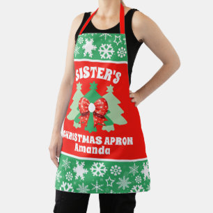 Tablier Cadeau de Noël de Soeur personnalisée