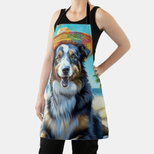 Tablier Cadeau d'été pour amateur de chiens Berger Austral