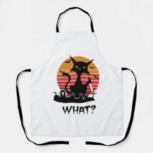 Tablier Cadeau drôle de chat noir Halloween pour hommes et
