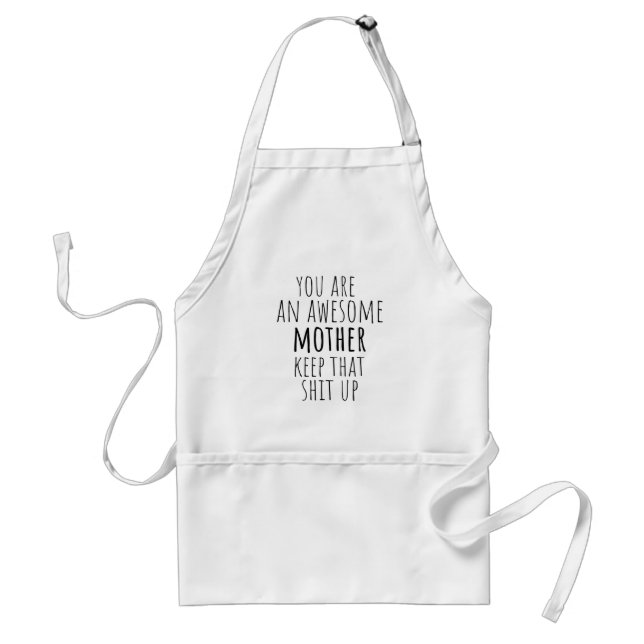 Tablier cadeau drôle pour maman de fille fils et enfants 2 (Devant)
