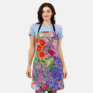 Tablier Cadeau floral personnalisé - Anniversaire pour gra