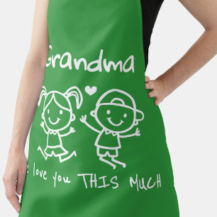 Tablier Cadeau graphique amusant de Noël pour grand-mère