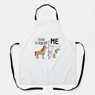 Tablier Cadeau licorne 50 ans anniversaire et moi pour