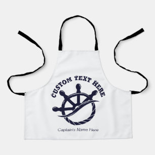 Tablier Cadeau nautique de bateau de capitaine personnalis