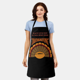 Tablier Cadeau personnalisé de Thanksgiving pour la dinde 