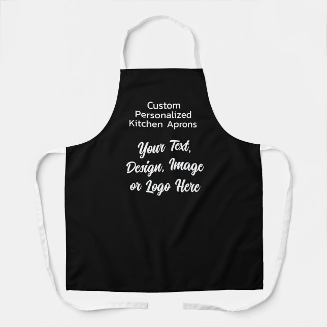 Tablier Cadeau personnalisé et format texte et logo unique (Recto)