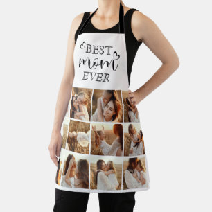 Tablier Cadeau photo personnalisé Élégant Meilleure Maman 