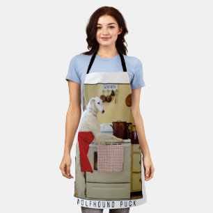 Tablier Cadeau pour amateur de Borzoi Cuisine Lévrier Russ