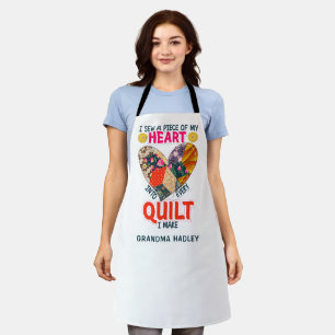Tablier Cadeau pour grand-mère couture quilting