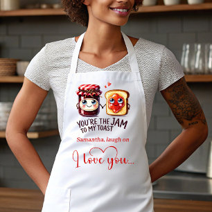 Tablier Cadeau Romantique Nourriture Dessin Animé