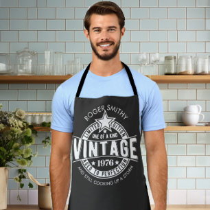 Tablier Cadeau vintage personnalisé pour 50e anniversaire 