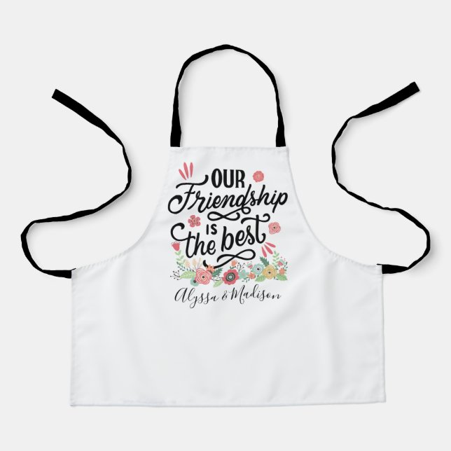 Tablier Cadeaux BFF Notre amitié est la meilleure (Recto)