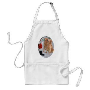 Tablier Cadeaux de Noël Golden Retriever