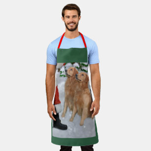 Tablier Cadeaux de Noël pour Golden Retriever Ornement