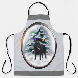 Tablier Cadeaux de Noël Schipperke