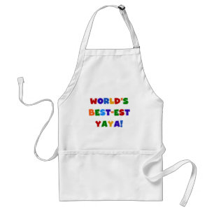 Tablier Cadeaux du Meilleur-est Yaya du monde lumineux de