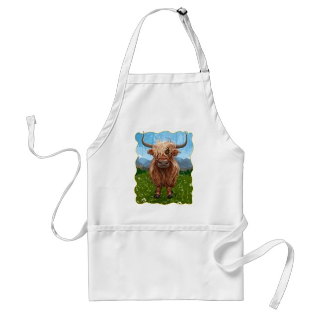 Tablier Cadeaux et accessoires de vache Highland (Devant)