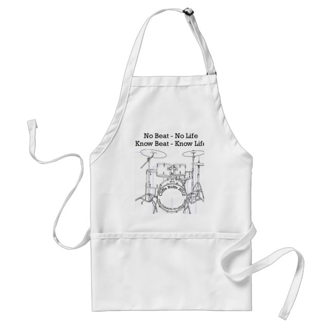 Tablier Cadeaux pour des batteurs, des musiciens, et des (Devant)