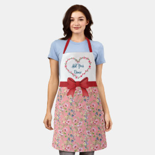 Tablier Cadre de cœur floral élégant : pour chaque occasio