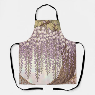 Tablier Cadre doré floral Art Nouveau Wisteria