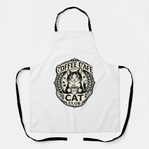Tablier Café Café Chat Drôle Chat Graphique - Café Café Ca