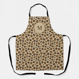 Tablier Café Lover Café Beans Beige Brown motif