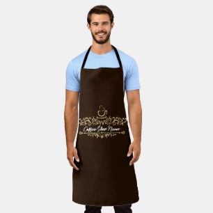 Tablier Café moderne café accueil Personnaliser le nom