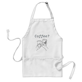 Tablier Café Party Apron - Deux tasses de plaisir