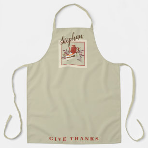 Tablier Café & Pie Thanksgiving Holiday Apron