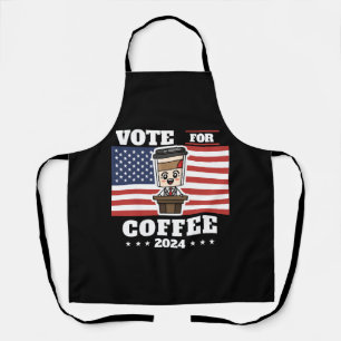 Tablier Café pour président, votez pour le café