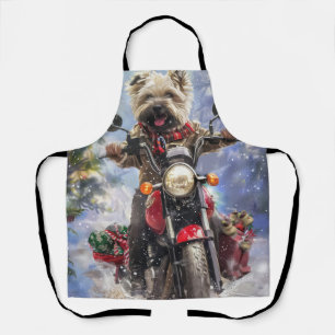 Tablier Cairn Terrier Chien équitation Moto Noël