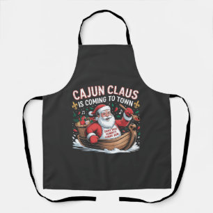 Tablier Cajun Clause arrive en ville pour Noël Krampus