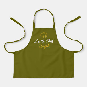 Tablier Calligraphie personnalisée simple Petit chef