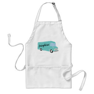 Tablier Camion alimentaire bleu Turquoise personnalisé