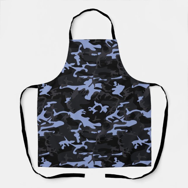 Tablier Camo Faits saillants Bleu Cool (Recto)