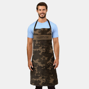 Tablier Camo Personnalisé Marron