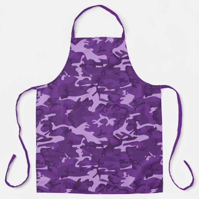 Tablier Camo violet (Recto)