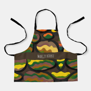 Tablier Camouflage gros pierres Rainbow Motif