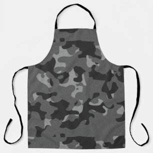 Tablier Camouflage noir gris
