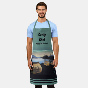 Tablier Camp Chef Camping au bord du lac Adult Large