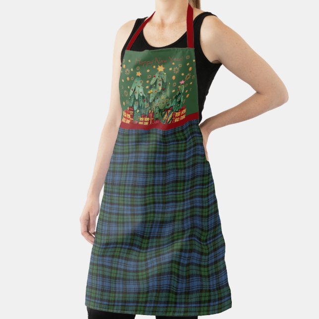 Tablier Campbell Ancient Original Tartan Christmas (Insitu)
