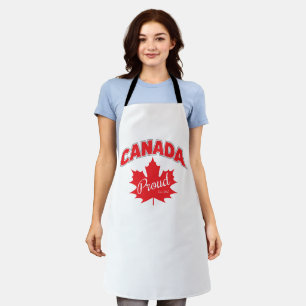 Tablier "Canada Fier Est. 1867" Avec Graphique Feuille D'É